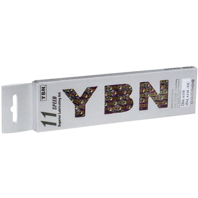 YBN Ti-Nitride Chain 11-Speed 116 Links Rainbow Reusable Master Link, 3 of 4