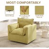 Oversized Swivel Accent Chair, 360-Degree Rotation Comfortable Seating, Single Bedroom Sofa Chair High Back, Wide Seat - 3 of 4