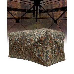COZONY Pop-Up Hunting Blind with 270° Visibility, Military-Grade Camouflage Tent with Silent Windows for Deer and Turkey Hunting - 1 of 4