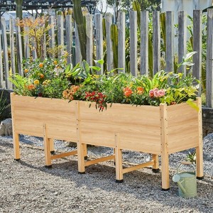 AMERLIFE Raised Garden Bed - Features Legs, Drainage Holes, 16 Inch Depth - 1 of 4