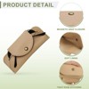 Unique Bargains PU Leather Eyeglass Case with Magnetic Snap 3" x 6.6" - 3 of 4
