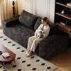 CAVINAS 2/3-Seater Sofa, Corduroy Fabric Deep Seat Loveseat with 600LB Capacity,Modern Comfort Couch for Living Room,Apartment,Office - 3 of 4