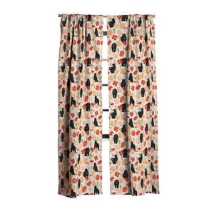 Iveta Abolina California Poppies and Bears Set of 2 Panel Blackout Window Curtain - Deny Designs - 1 of 4