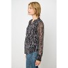 WEST K Women's Adelina Smocked Cuff Mixed-Media Blouse - 2 of 4