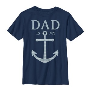 Boy's Lost Gods Father's Day Dad is My Anchor T-Shirt - 1 of 3