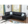 VYNXARIA Chic 2-Piece Faux Leather L-Shaped Sectional Sofa with Left-Hand Facing Chaise - 2 of 4