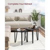 VASAGLE Nesting Coffee Tables, End Tables Set of 2，Industrial Small Stacking Side Tables with Metal Frame - 3 of 4