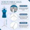 FDW Mannequin Adjustable Height Female Mannequin Torso 49-63in Height Wooden Tripod Stand with High Density Foam Velvet Fabric Covering Perfect - 3 of 4
