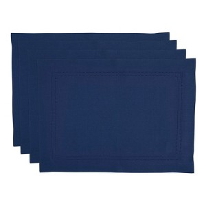 Solino Home Linen Double Hemstitch Placemats - 1 of 4