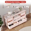 Jojoka 8-Drawer Dresser, Fabric Storage Tower for Bedroom, TV Console Table with Adjustable LED Lights, Adjustable Feet, for Living Room - 3 of 4