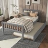 Dolonm Twin Bed with Trundle,Platform Bed Frame with Headboard & Footboard, Space-Saving, No Box Spring Needed - 3 of 4