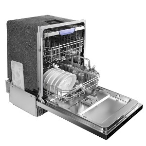 GreenEver 24 Inch Top Control Built-In Dishwasher, Stainless Steel Dishwasher with 6-Cycles and 3rd Rack, ENERGY STAR, 49-dBA - 1 of 4