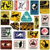 Jurassic World Caution Signs 50ct Vinyl Large Deluxe Stickers Variety Pack - 3 of 4