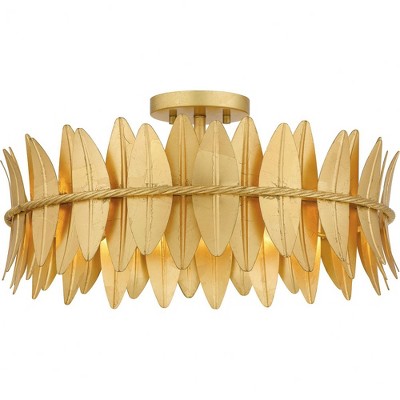 Quoizel Lighting Liza 4 - Light Semi-Flush Mount in  Gold Leaf