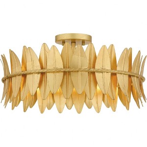 Quoizel Lighting Liza 4 - Light Semi-Flush Mount in  Gold Leaf - 1 of 1