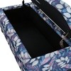Syemin Ottomans and Benches Floral Storage Ottoman, Multi-Functional Footrest Seat, Upholstered Ottoman with Storage, Multicolored, 38.3"*19.25"*16.5" - 4 of 4