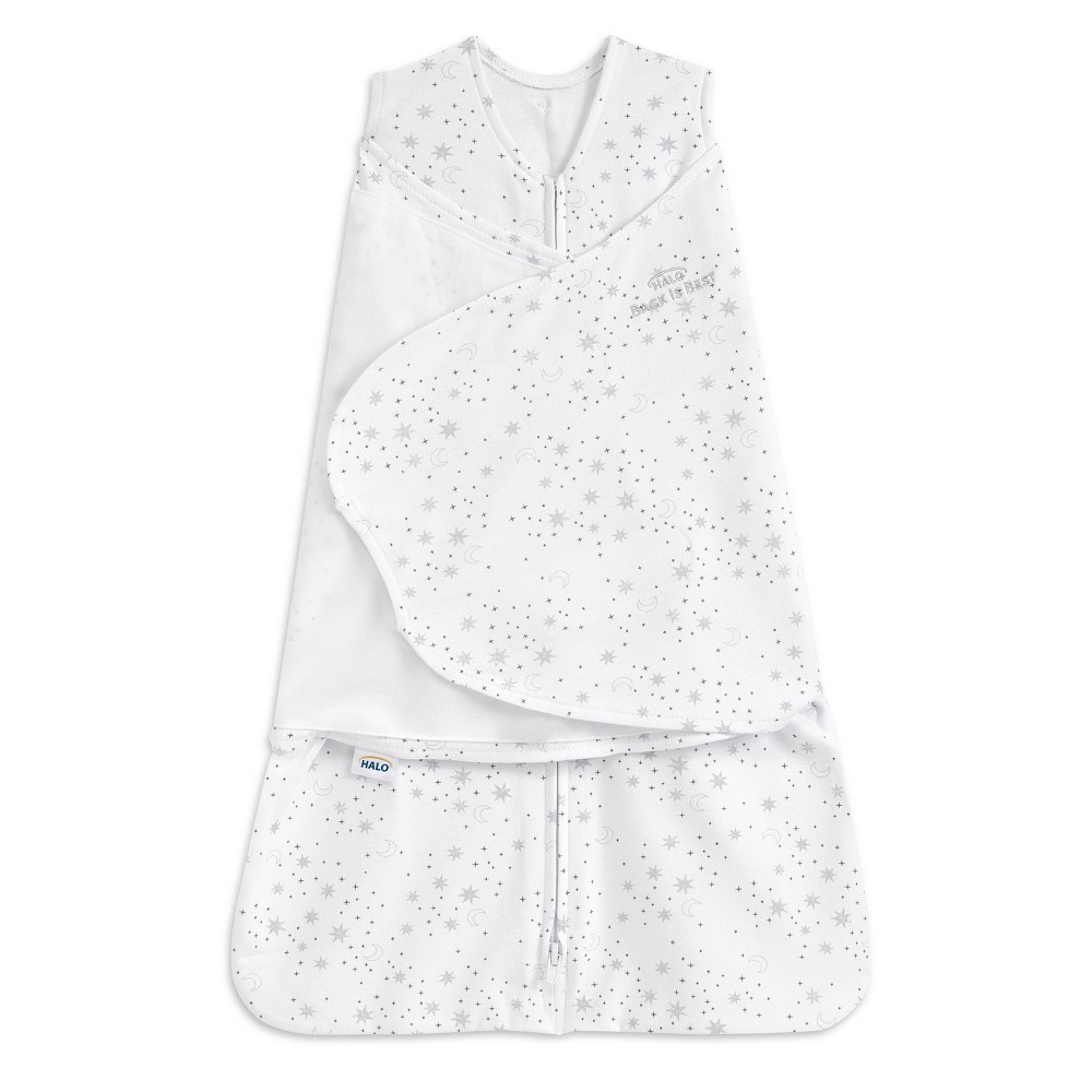 HALO Innovations Swaddle 100% Cotton Swaddle Wrap - Midnight Moons - S