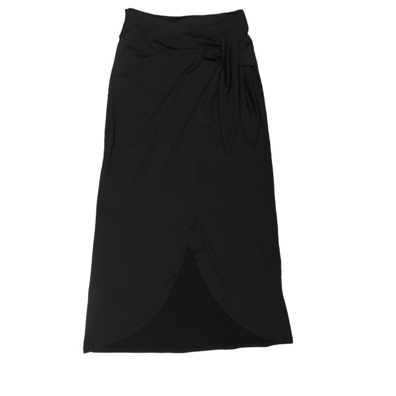 Allegra K Women's Boho High Waisted Long Summer Beach Maxi Wrap Skirts with Slit, 1 of 2