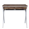 PAGED Home Office Desk 47.5" L Simple Modern Writing Desk with 3 Sockets and Wooden Desktop for Study - 4 of 4