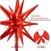 PartyWoo Balloons Red Foil Starburst 22 Inch 18 12 10 5 Inch 110 pcs - 4 of 4