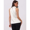 Allegra K Women's Satin Halter Neck Elegant Sleeveless Silky Summer Top - 4 of 4