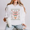 Holiday Vibes Reindeer Rides Ugly Sweater - Women's Lightweight Garment Dyed Sweatshirt - 2 of 4