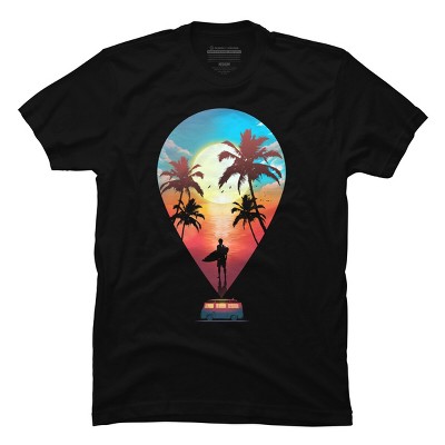 Men's Design By Humans Summer Vibes By clingcling T-Shirt