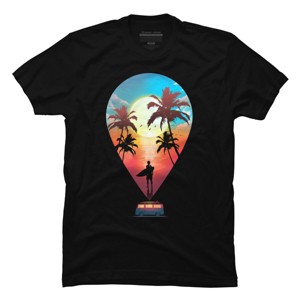 Men's Design By Humans Summer Vibes By clingcling T-Shirt - 1 of 4