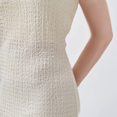 Женские платья A New Day Women's Beaded Neck Midi Dress - A New Day™ Cream L — фото 4