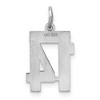 Black Bow Jewelry Sterling Silver, Athletic Collection, Small Polished Number 14 Pendant - 3 of 4