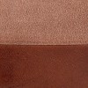 Sapphtopaz Modern leather Ottoman with Splicing Design Upholstered Multi-Purpose Pouf with Recycled Cotton Fill Footstool for Living Room,Bedroom - 4 of 4