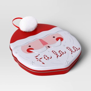 Christmas Wrap Essentials FA LA LA Santa Gift Card Tin - Wondershop™ - 1 of 3
