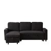 Racxily Linen L-Shaped Combo Sofa Sofa Bed with Pullout Bed, Reversible Sofas Bed, for Tight Spaces, Reversible Sleeper Combo Couch - 3 of 4