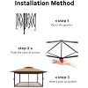 13x13FT Gazebo, Clearance Gazebo - Outdoor Gazebos for Backyard and Patio Furniture - 2 of 4