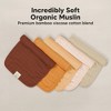 5pk Lumi Muslin Burp Cloths for Baby Boys, Girls, Organic Baby Burp Cloths, Burping Cloths for Babies - 4 of 4