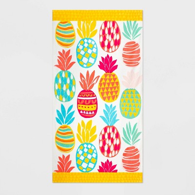 Photo 1 of Pineapple Beach Towel - Sun Squad pack of 4 