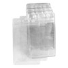 PiccoCasa Business Plastic ID Badge Holder With Waterproof Resealable Zip Clear 50 Pcs - 2 of 4