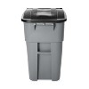 Rubbermaid Commercial Brute Rollout Container Square Plastic 50gal Gray 9W27GY - 2 of 4