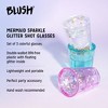 Blush Mermaid Glitter Shot Glasses, Sparkly Party Supplies for Cocktails,  Stackable Shooters, 1.5 Oz, Set of 3, Multicolor - 2 of 4