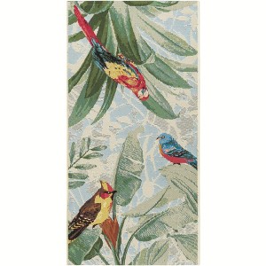 Unique Loom    Outdoor Botanical Chanticleer Area Rug - 1 of 4