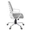 Okak Modern Ergonomic Office Chair, Swivel Chair with Adjustable Height and Armrests, Mesh Criss Cross Chair for Study, Reading Room - 2 of 4