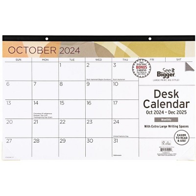 See It Bigger Desk Pad Calendar 11x17"