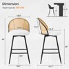 Bekrvio 26'' 360° Swivel Counter Height Bar Stools - 2 of 4