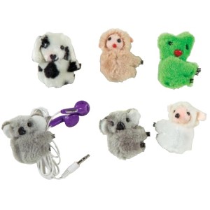 Clip-On Cuddles Animal Clips (6 Pack) - Plush Pals for Pencils, Clothes & More (Monkey, Frog) - 1 of 4