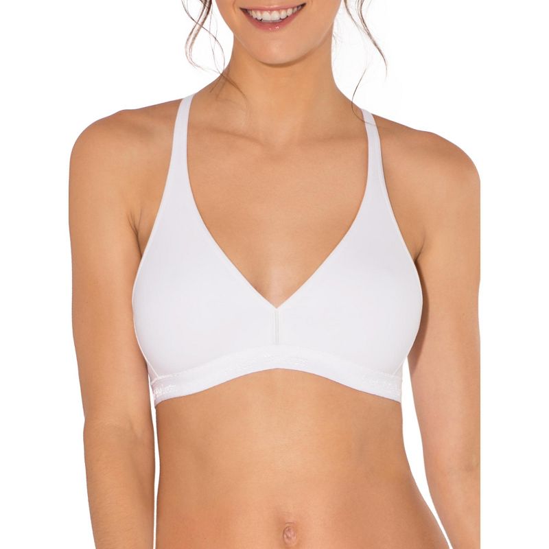 Fruit of the Loom Women's Wirefree Cotton Bralette 2-Pack, 3 of 5