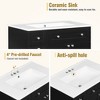 30-Inch Bathroom Vanity with Ceramic Sink Combo, 2 Soft-Close Doors and Double-Tier Deep Drawer, Storage Cabinet for Small Bathrooms - 4 of 4