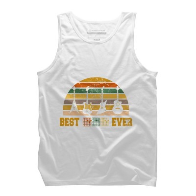 Men's Design By Humans Best Guitar Dad Ever Music Guitar Chord By BaoMinh Tank Top