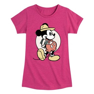 Girls' - Disney - Mickey Mouse Fitted Short Sleeve Graphic T-Shirt - 1 of 4