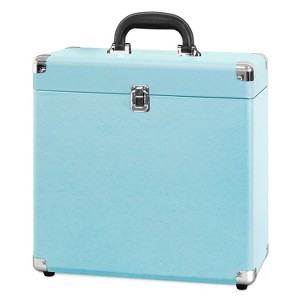 Victrola Collector Storage Case for Vinyl Record - Turquoise - 1 of 3