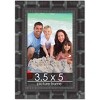PosterPalooza | 3.5x5 Wide Bamboo Picture Frame, UV Acrylic, 4 Finishes - Brown, Black, Silver, and Natural - 2 of 4